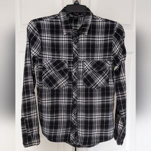 Timing Black and White Long Sleeve Tee